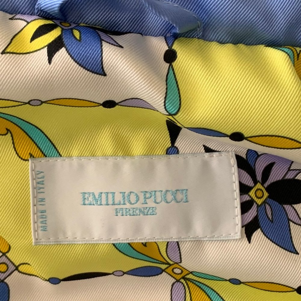 Emilio Pucci Down Vest Spring Colors and Pattern US 14